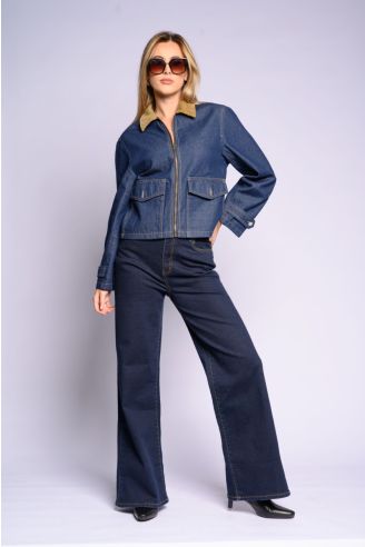 Denim Zip Jacket | Contempo Online
