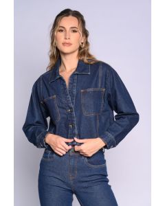 Denim Crop Jacket