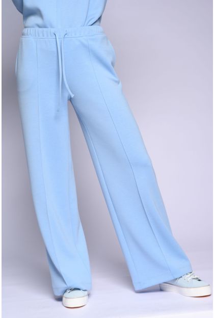 Blue Knit Pants