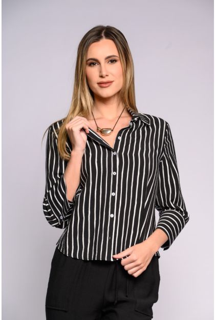 Stripe Black Shirt