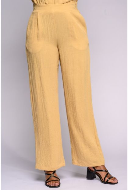 Textured Mustard Pants