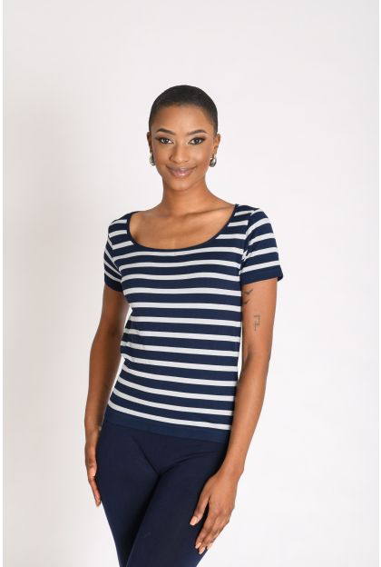 SS Stripe Rib Top