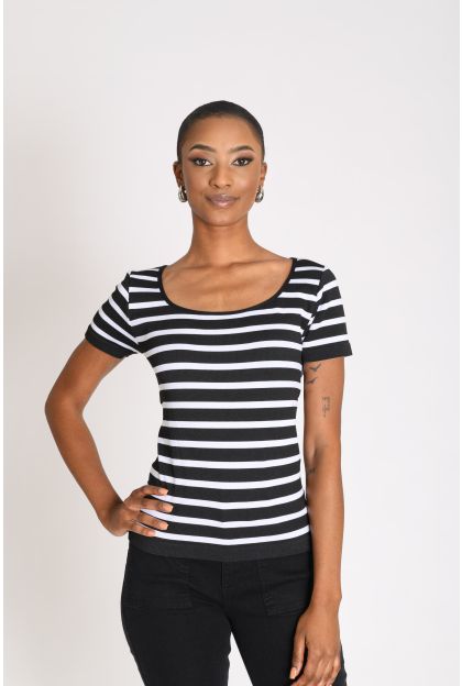 SS Stripe Rib Top