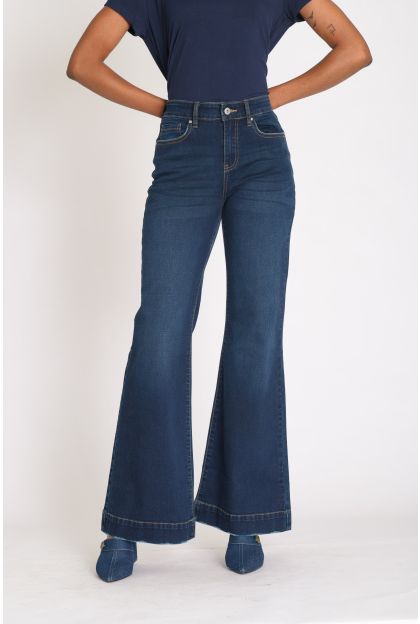 Denim Wide Flare Leg