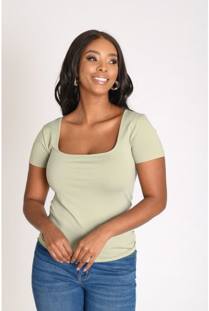 Seamless Square Neck Top