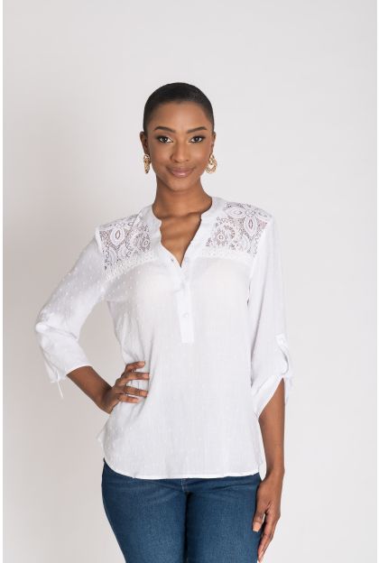 Lace Inset Blouse