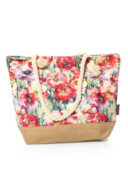 Multi Print Beach Bag