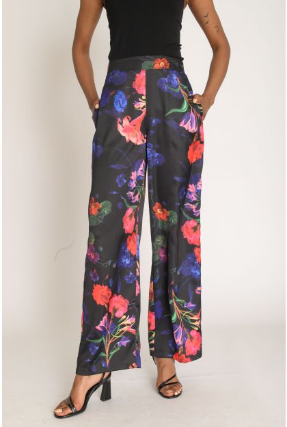 Print Satin Pants