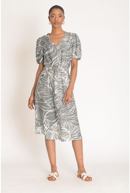 Print Midi Dress