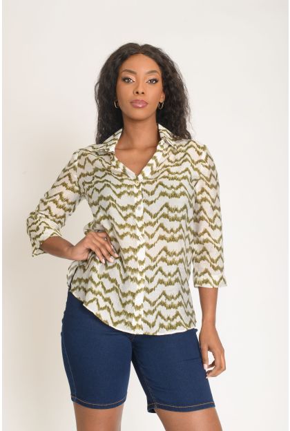 Print Woven Top