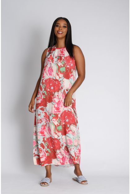 Flutter Sleeve Maxi Dress