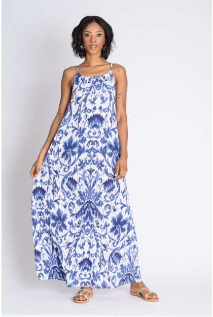 Print Knit Maxi Dress