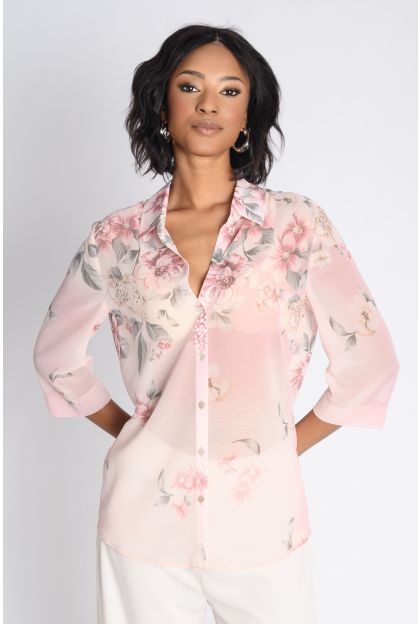 Pr Floral Woven Top