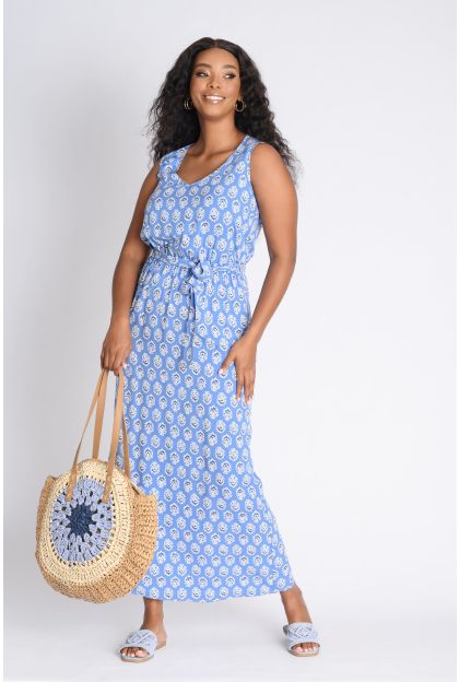 Print Woven Maxi Dress