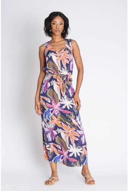 Print Woven Maxi Dress