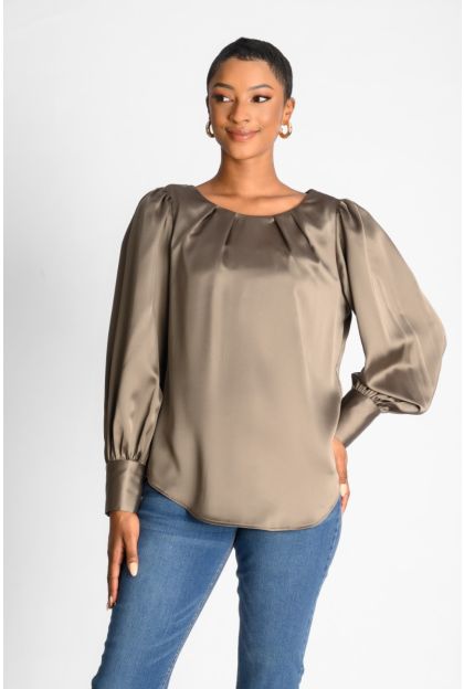 Satin Dolman Top