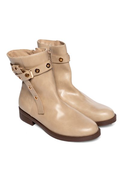 Eyelet Belted Boot