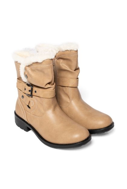 Buckle Fur Boot