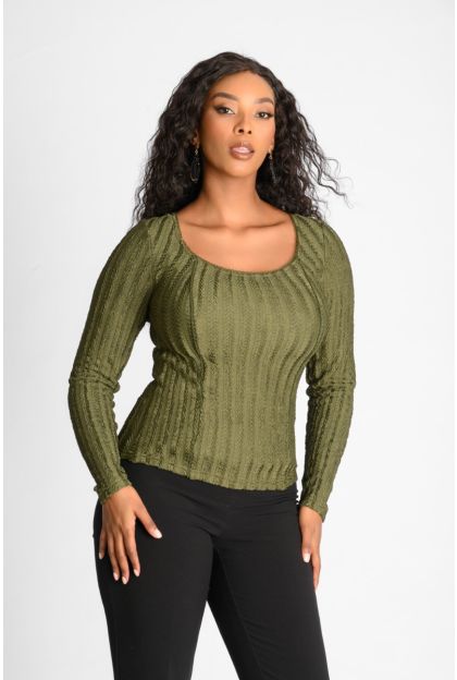Textured Knit Top