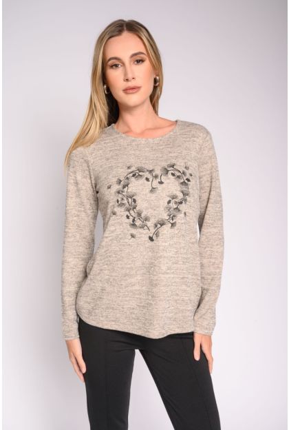 Embellished Knit Top
