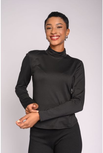 Long Sleeve Polo Neck