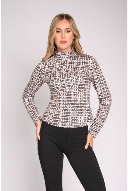 Long Sleeve Polo Neck