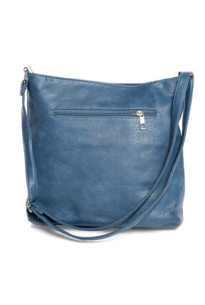 Zip Detail Trim Floppy Bag