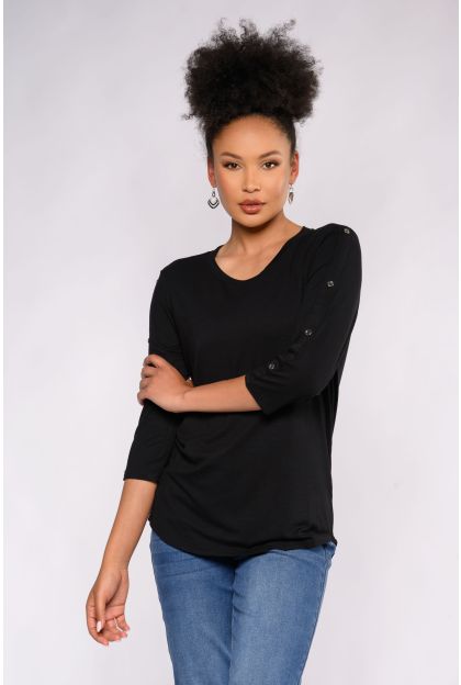 Button Knit Top_P066834