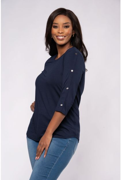 Button Knit Top_P066835