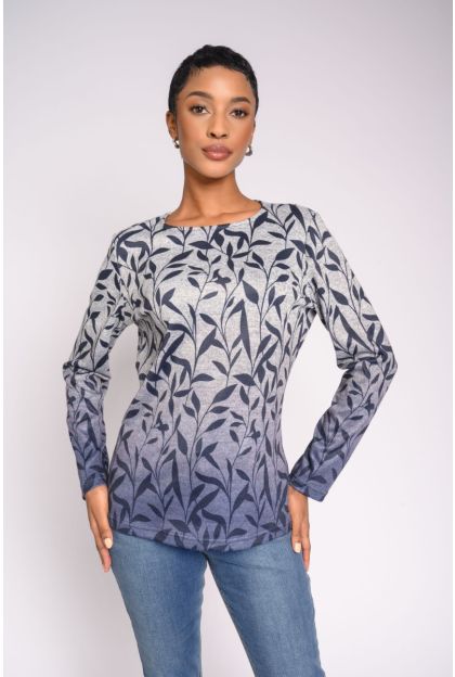 Print Knit Top