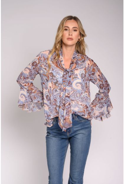 Woven Crinkle Top