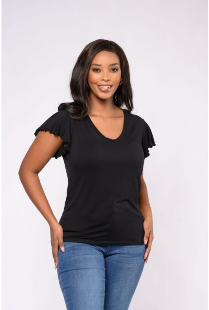 Frill Knit Top