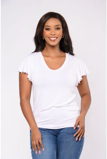 Frill Knit Top