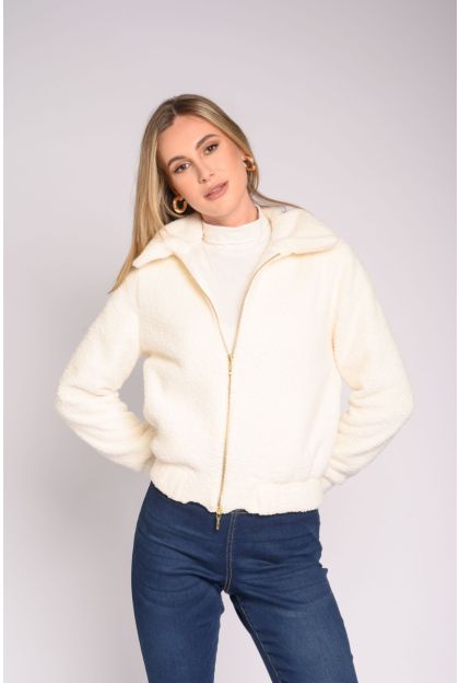 Fluffy Crop Jacket