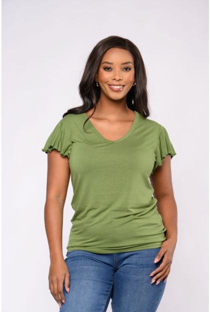 Frill Knit Top