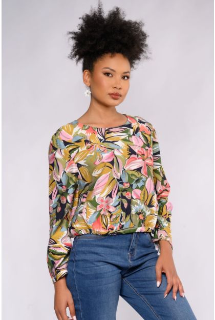 Print Floral Maxi Top
