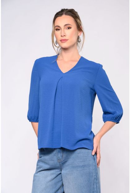 Plain Woven Pleat Top
