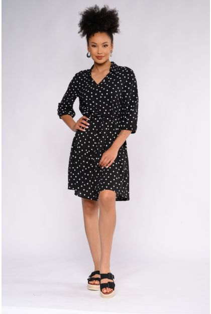 Print Frill Dress