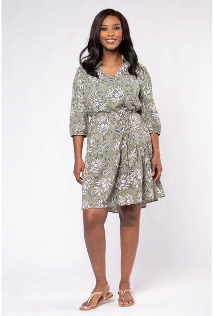 Print Frill Dress