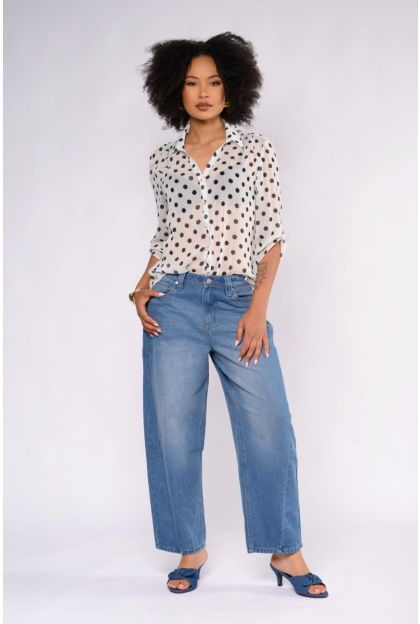 Denim Barrel Leg