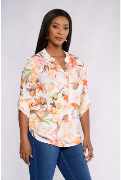 Print Woven Viscose Top
