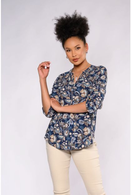 Print Woven Viscose Top