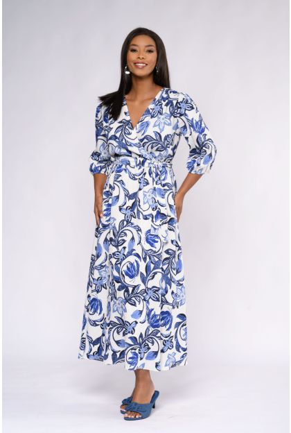 Print Floral Maxi Dress_P067327