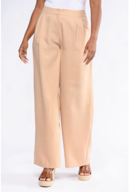 Mélange Pleat Pants