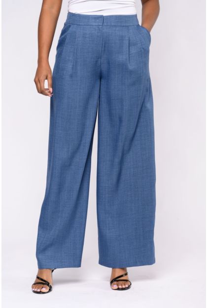 Mélange Pleat Pants