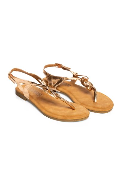 Plait Metallic Sandal