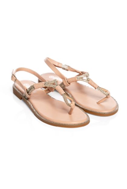 Diamanté Tie Sandal