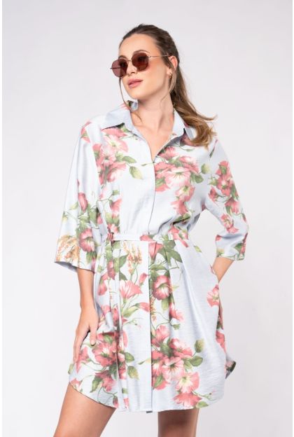 Print Rose Maxi Dress