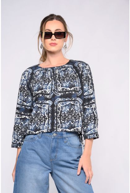 Print Woven Top