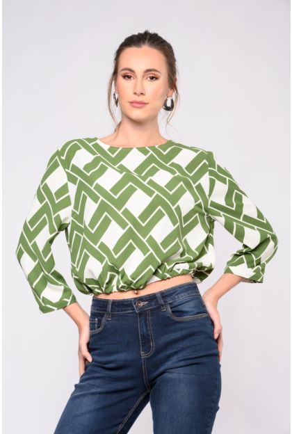 Print Woven Top